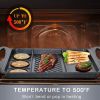 3 in 1 Flat Top Grill Griddle,Griddle Pan for Stove Top Double Burner Grill,Aluminum Pancake Griddle,Non-Stick Top Griddle Grill Compatible with All S