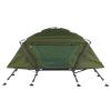 84.6*34.5*49.2in Collapsible Camping Tent with An Integrated Cot Green