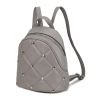 Hayden Quilted Vegan Leather with Studs Women Backpack